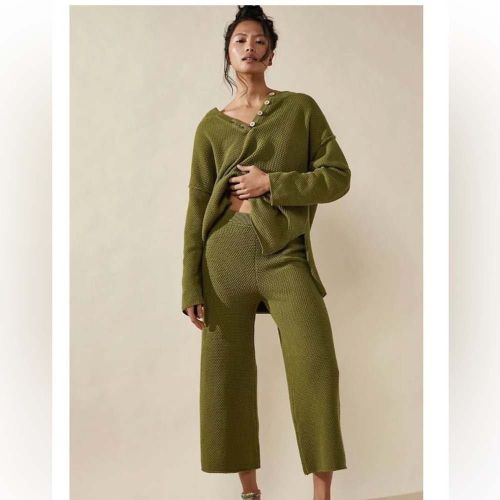 Free People Hailee Sweater set in Giant Kelp size S